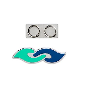 Pin med magnet-lukning med Demenssymbolet